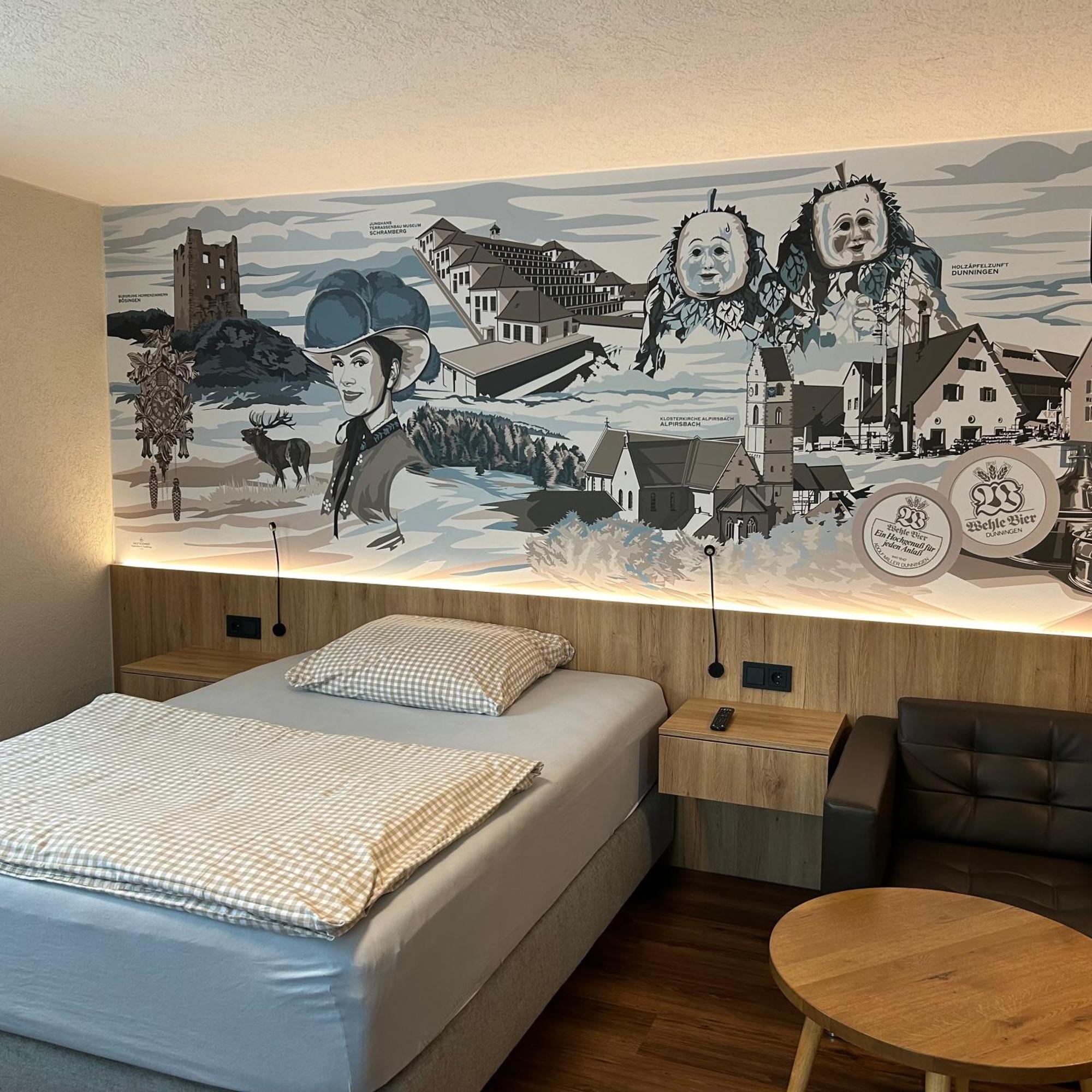 Braustube Wehle Hotell Dunningen Eksteriør bilde